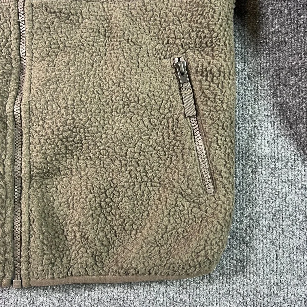 Patagonia Kids XL 14 Brown Sherpa Fleece Full Zip Jacket Winter Travel 65170